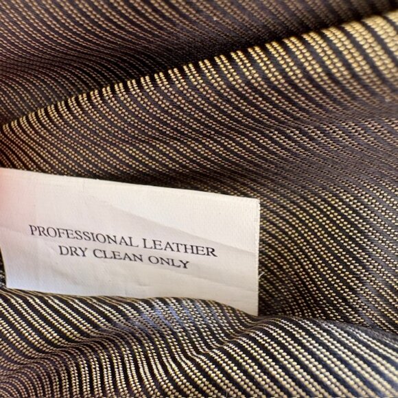 Vintage Walden Mens Brown Leather Bomber Jacket Excellent Cond Size Large - Picture 11 of 13